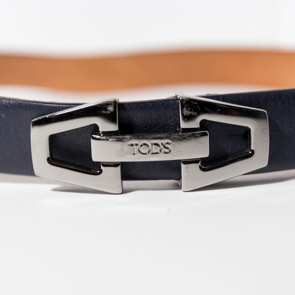 Tod's clamp-buckle leather belt